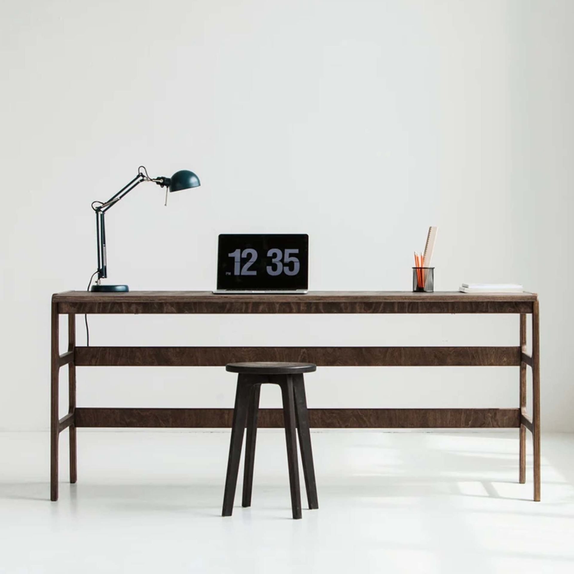 Rustico Ahşap Çalışma Masası 180X50 Ceviz Renk CPT4630-180