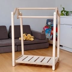 Lila Montessori Ahşap Çocuk Elbise Askısı, 90x75, CPT3701-70