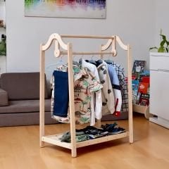 Lila Montessori Ahşap Çocuk Elbise Askısı, 90x75, CPT3701-70