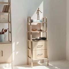 Stanza, Ahşap, 140x50, Natural Renk,  Kitaplık ve Raf Ünitesi, CPT4677-50