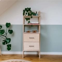 Stanza, Ahşap, 140x50, Natural Renk,  Kitaplık ve Raf Ünitesi, CPT4677-50