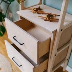 Stanza, Ahşap, 140x50, Natural Renk,  Kitaplık ve Raf Ünitesi, CPT4677-50