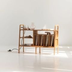 Legno, Ahşap Kitaplık ve Raf Ünitesi, 120x90, Tik Renk, CPT4694-120