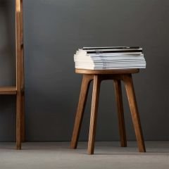 Ihlamur, Ahşap Tabure, 32x41 cm (1 Adet)