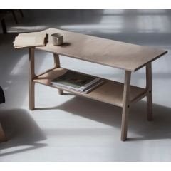 Puerta, Ahşap Orta Sehpa, Coffe Table, 100x50, Ceviz Renk, CPT4743-100