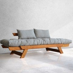 Adalar Masif Tik-Gri Renk 2li Kanepe CPT8101-210