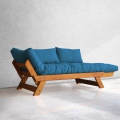 Adalar Masif Tik-Mavi Renk 2li Kanepe CPT8104-210