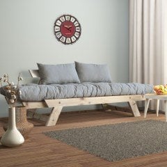 Adalar Masif Natural-Gri Renk 2li Kanepe CPT8107-210