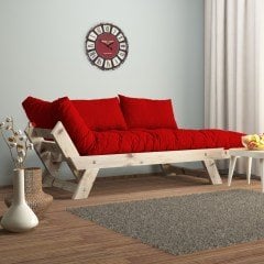 Adalar Masif Natural-Kırmızı Renk 2li Kanepe CPT8108-210