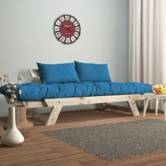 Adalar Masif Natural-Mavi Renk 2li Kanepe CPT8109-210