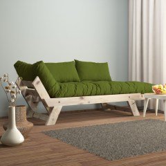 Adalar Masif Natural-Yeşil Renk 2li Kanepe CPT8112-210
