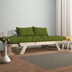 Adalar Masif Natural-Yeşil Renk 2li Kanepe CPT8112-210