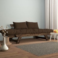 Adalar Masif Ceviz-Kahve Renk 2li Kanepe CPT8120-210