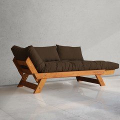 Adalar Masif Tik-Kahverengi 2li Kanepe CPT8126-210