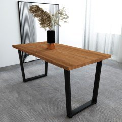 Ilgın Masif Tik Renk 120x70 Yemek Masası CPT7217-120
