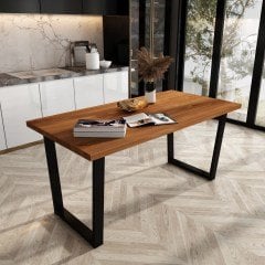 Ilgın Masif Tik Renk 120x70 Yemek Masası CPT7217-120