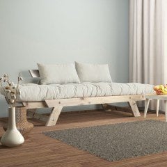 Adalar Masif Natural-Kırık Beyaz Renk 2li Kanepe CPT8129-210