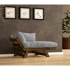 Adalar Masif Ceviz-Gri Renk Berjer CPT8133-140