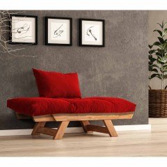 Adalar Masif Tik-Kırmızı Renk Berjer CPT8155-140