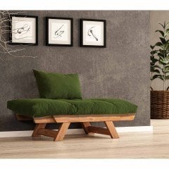 Adalar Masif Tik-Yeşil Renk Berjer CPT8160-140