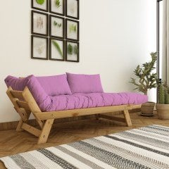 Adalar Masif Natural-Pembe Renk 2li Kanepe CPT8168-210
