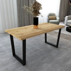 Ilgın Masif Natural Renk 180x80 Yemek Masası CPT7669-180