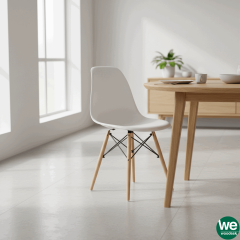 Luna Ağaç Ayaklı Beyaz Sandalye SND3005-BYZ