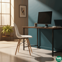 Luna Ağaç Ayaklı Beyaz Sandalye SND3005-BYZ