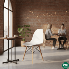 Luna Ağaç Ayaklı Beyaz Sandalye SND3005-BYZ