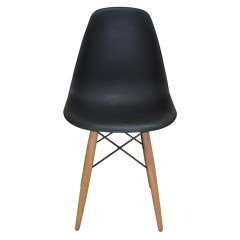 Luna Ağaç Ayaklı Siyah Sandalye SND3006-SYH