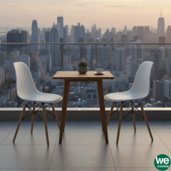 Luna Ağaç Ayaklı 2 ADET Beyaz Sandalye SND3007-2BYZ