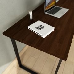 Elegant Masif Ağaç Ceviz Renk Çalışma Masası CPT4612-140