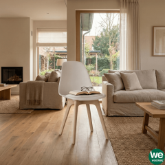 Monza Ağaç Ayaklı, Minderli, 4 ADET Beyaz Sandalye SND3016-4BYZ