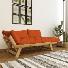 Adalar Masif Natural-Turuncu Renk 2li Kanepe CPT8171-210