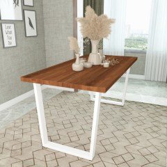 Tuana Masif Tik Renk 140x70 Yemek Masası CPT7033-140