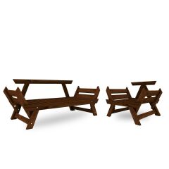 Adalar Ceviz-Mavi Renk, 2+1+1 Bahçe Takımı CPT8635-211CM