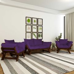 Adalar Ceviz-Mor Renk, 2+1+1 Bahçe Takımı CPT8636-211CM