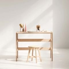 Gordion Ahşap Çalışma Masası 100X60 Natural Renk CPT4625-100