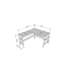 Valencia Ahşap Çalışma Masası 125X60 Natural Renk CPT4631-125