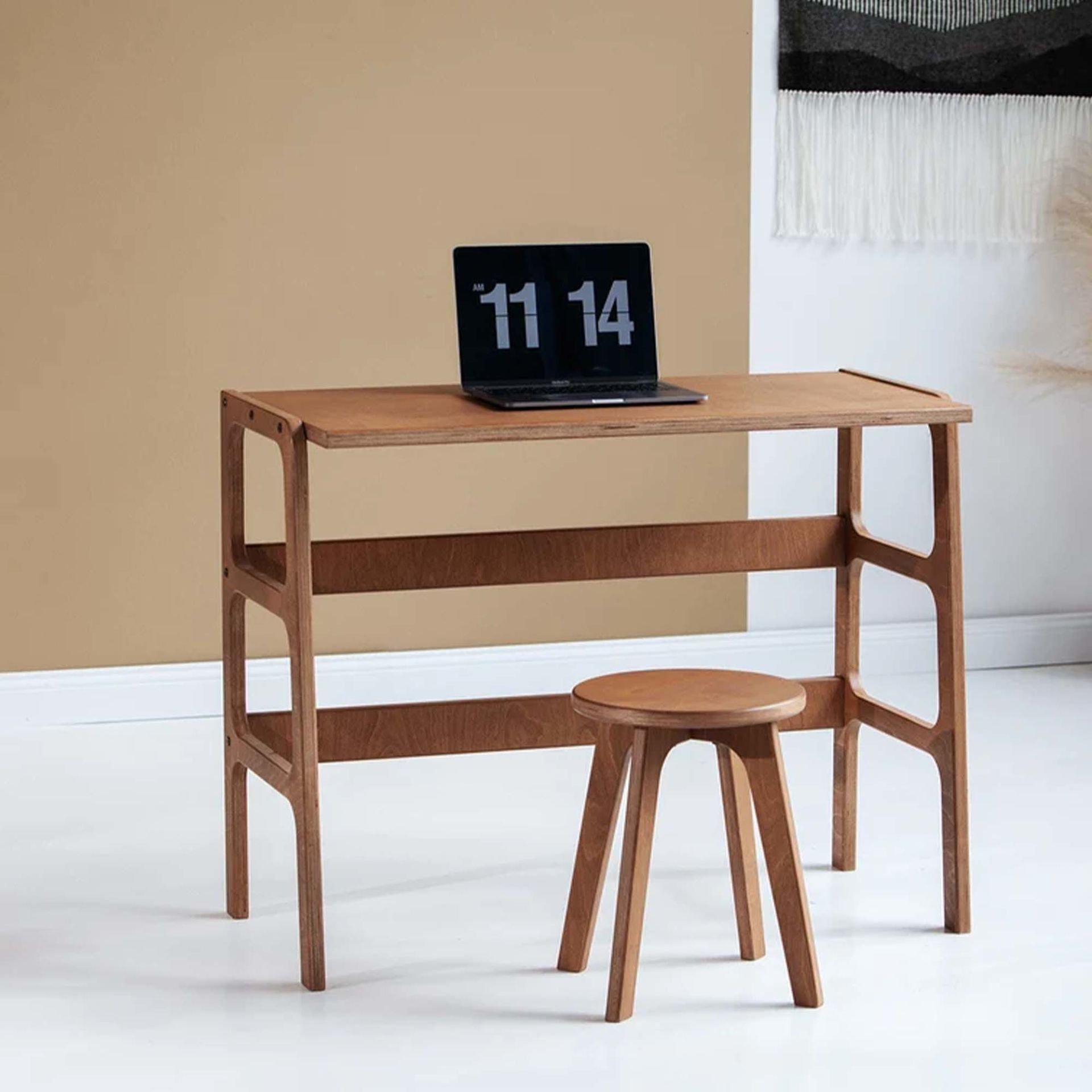 Ceres Ahşap Çalışma Masası 125X60 Tik Renk CPT4632-125