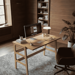 Ceres Ahşap Çalışma Masası, Tik Renk CPT4632-125