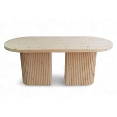 Verona Masif Ahşap Masa 180x80 Natural Renk CPT7801-180