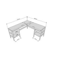 Origo Ahşap Çalışma Masası 177X65 Natural Renk CPT4643-100
