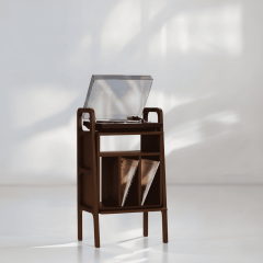 Lyric, Ahşap Kitaplık Ve Pikap Standı, Ceviz Renk