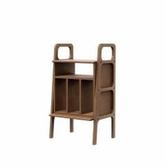 Lyric, Ahşap Kitaplık Ve Pikap Standı, 90x50, Ceviz Renk CPT4645-50