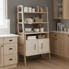 Alba, Ahşap, 140x75, Kitaplık ve Raf Ünitesi, Natural Renk