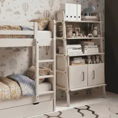 Alba, Ahşap, 140x75, Kitaplık ve Raf Ünitesi, Natural Renk