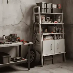 Alba, Ahşap, 140x75, Kitaplık ve Raf Ünitesi, Natural Renk