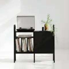 Black, Ahşap, 100x90, Dolap Ve Pikap Standı, Siyah Renk