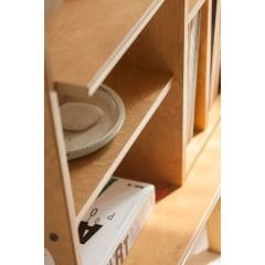 Legno, Ahşap Kitaplık ve Raf Ünitesi, 120x90, Tik Renk, CPT4694-120